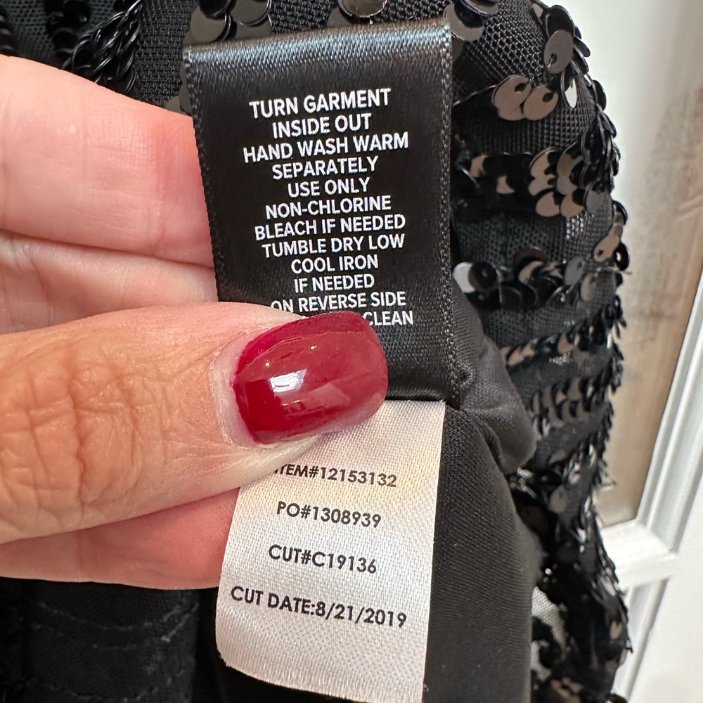Torrid Whimsigoth Party Black Chic Sophie Sequin Swing Cami Top Plus Size 3X - Picture 11 of 13